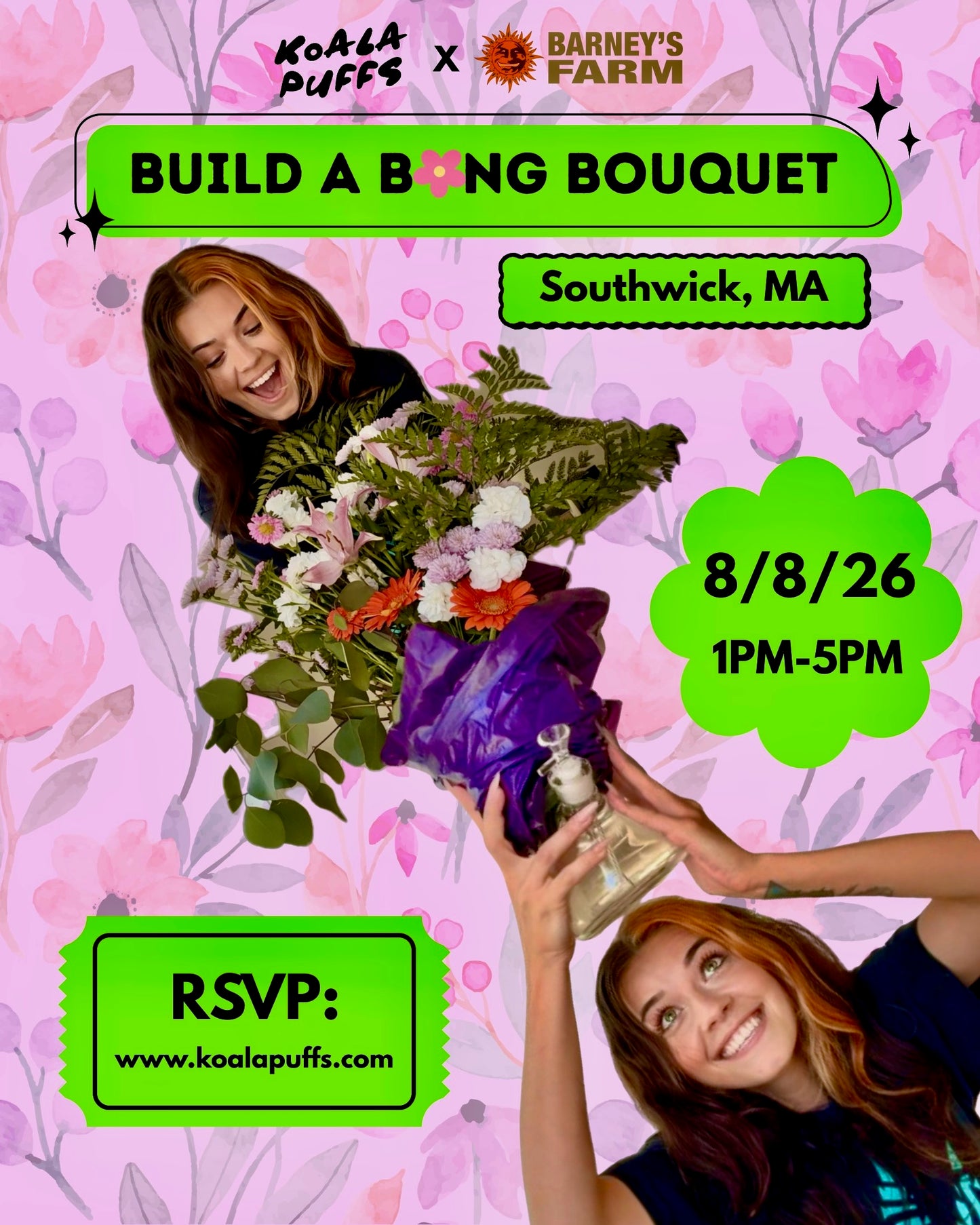 Barneys Farm & Koala Puffs Present: Build a B0ng Bouquet