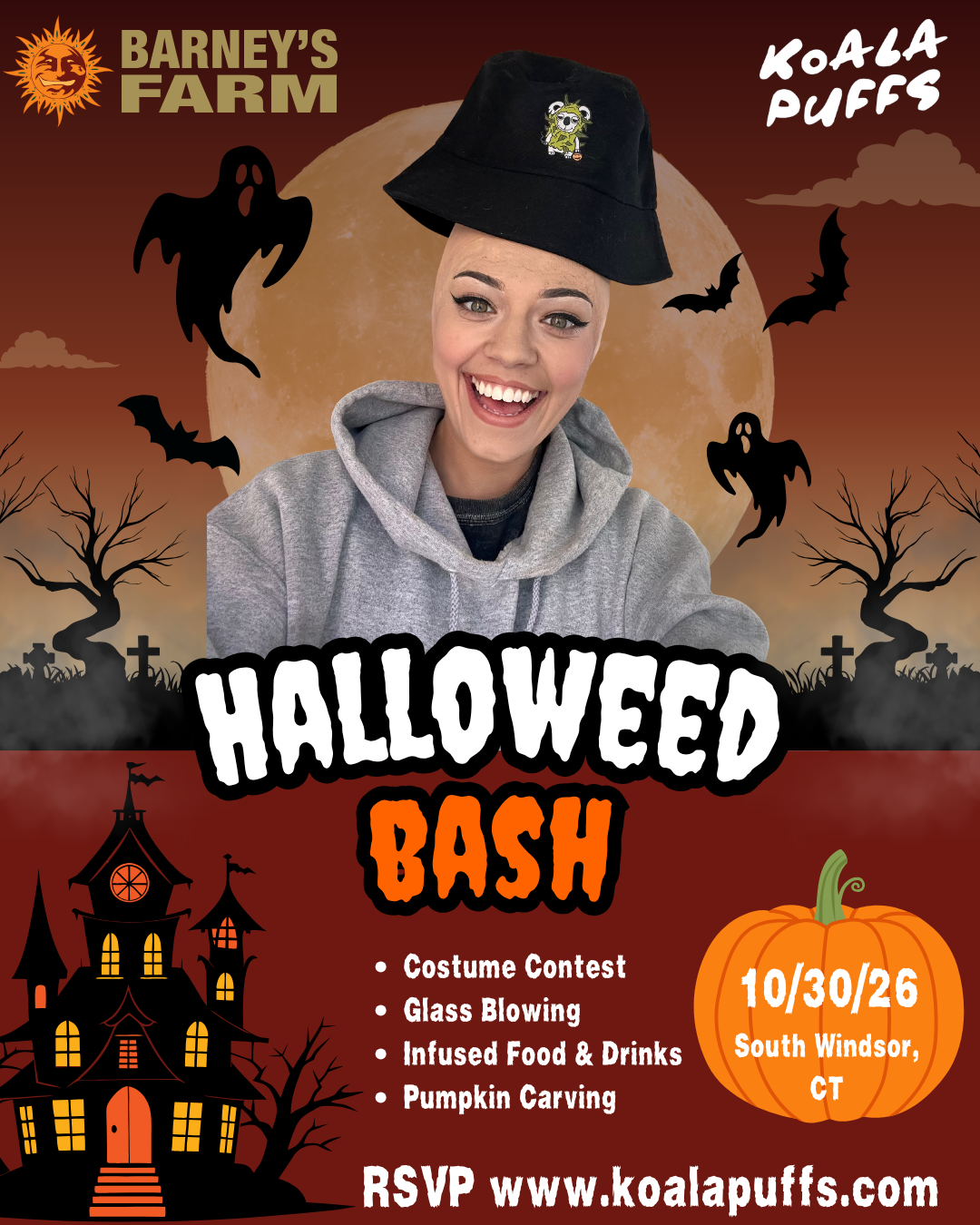 Barneys Farm & Koala Puffs Halloweed Bash